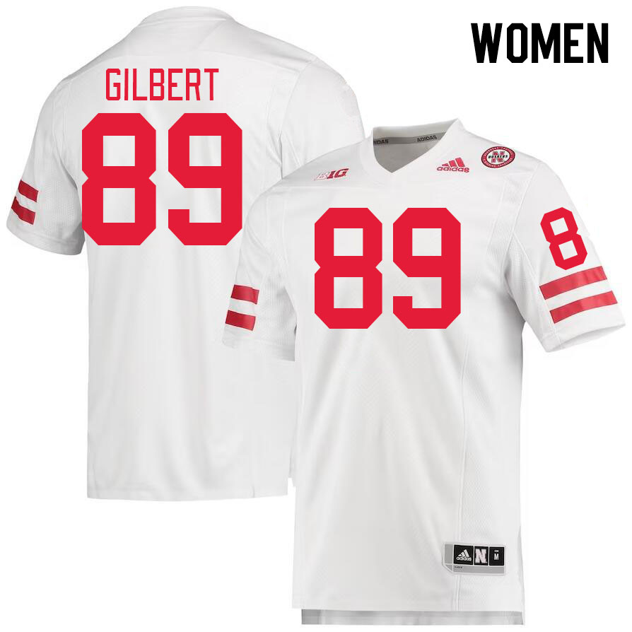 Women #89 Arik Gilbert Nebraska Cornhuskers College Football Jerseys Stitched Sale-White - Click Image to Close